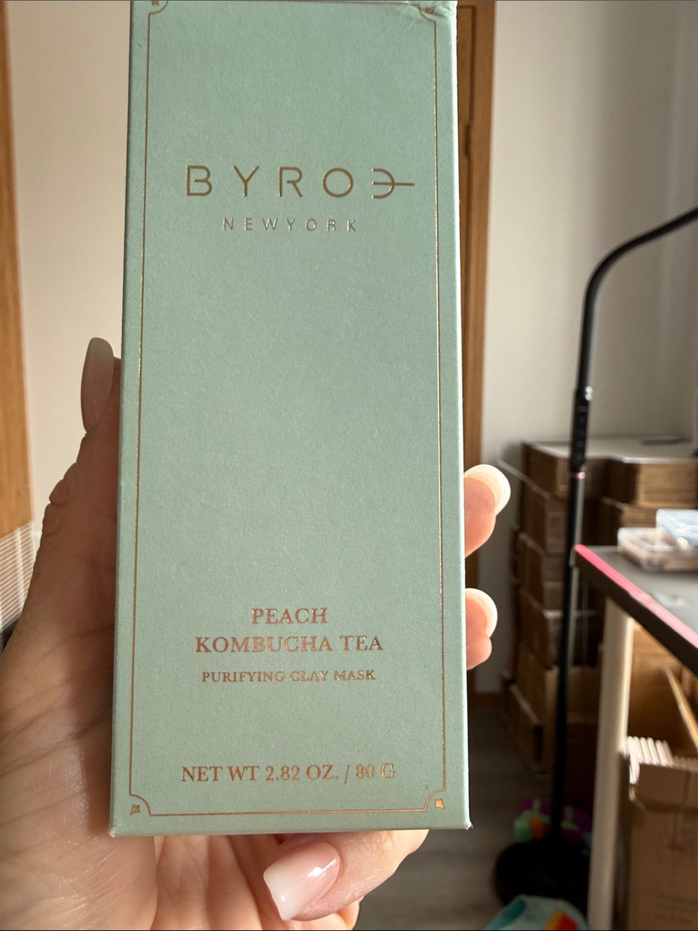 BYROE Peach Kombucha Tea Purifying Clay Mask